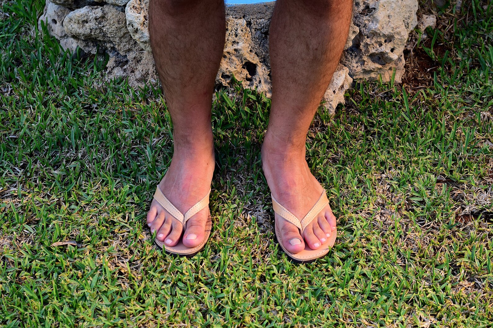 Men's Leather Sandals Flip Flops Beach Sandals Summer Etsy