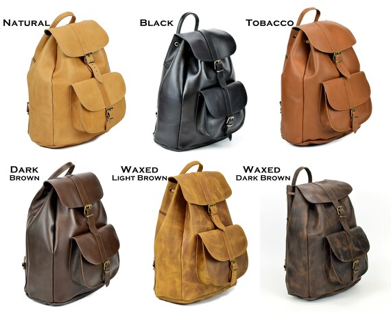 Unisex Leather Backpack Laptop Backpack College Backpack EXTRA LARGE Size Backpack for Mens Women. Etsy Canada