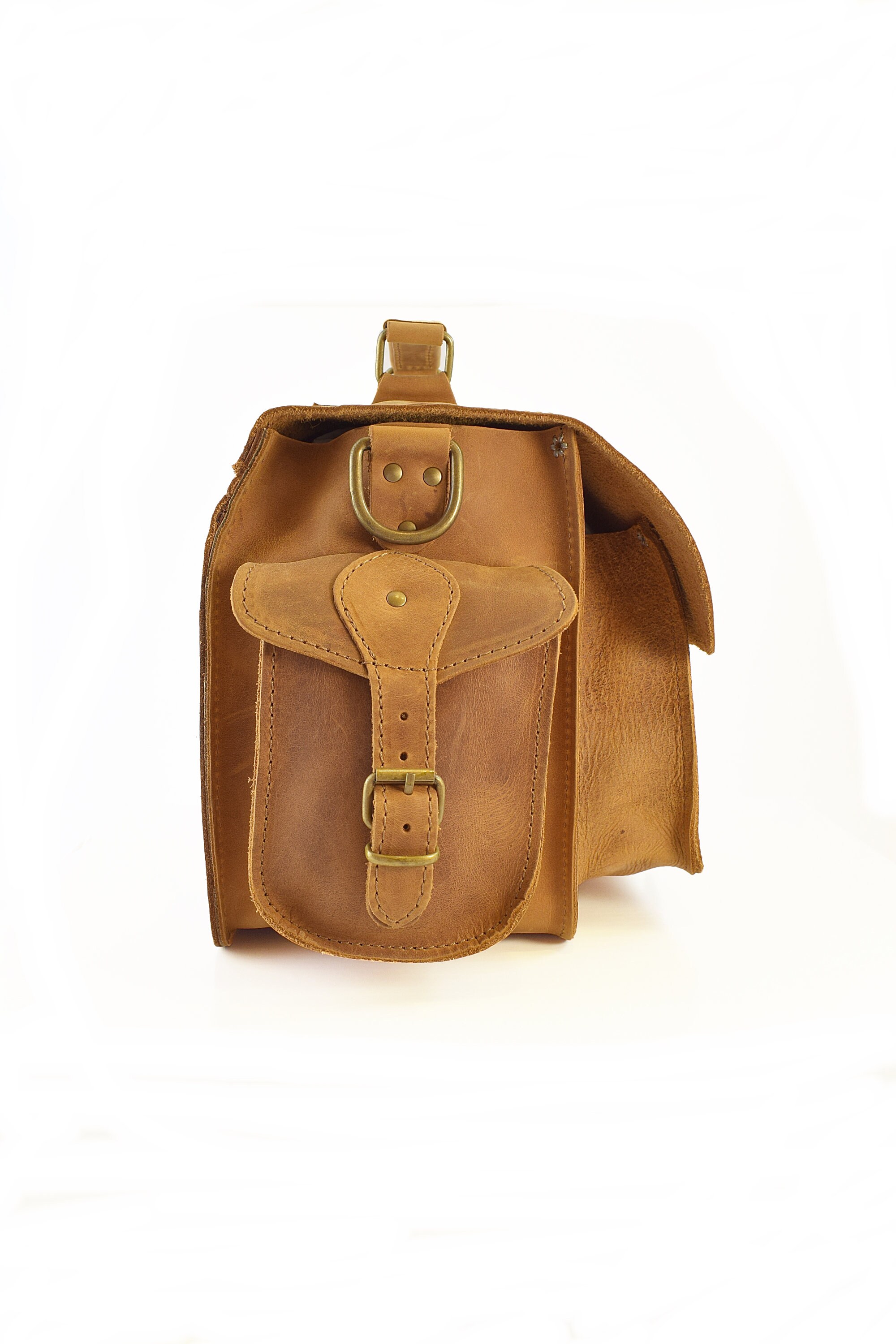 Waxed Leather Camera Bag Handmade in Greece From Full Grain Etsy