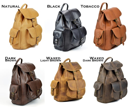 Leather Backpack, Real Full-Grain Quality