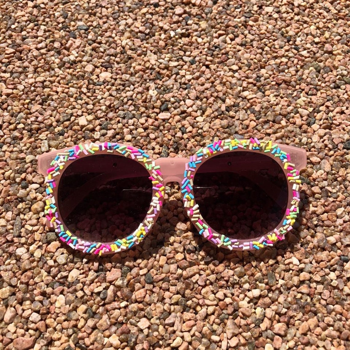 Rainbow Sprinkled Donut Sunglasses | Etsy
