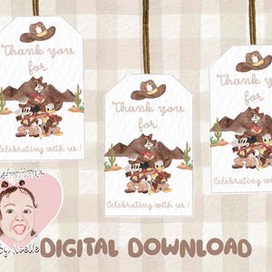 cowboy mickey birthday invitation