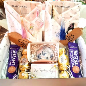 Double blind date with a book box. Reading Hamper for Couples. Christmas book gift, His and hers, hers and hers, his and his.
