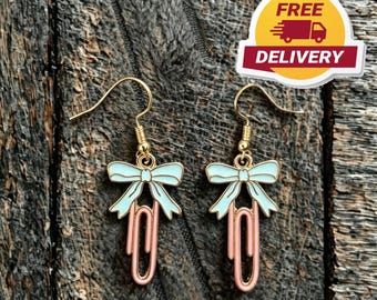Pendientes literarios / Regalo para amantes de los libros / Pendientes colgantes con motivos literarios / Joyería para lectores / Regalo para bibliotecarios / Regalo para ratones de biblioteca / Listos para regalar