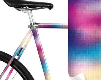 Muster Farbverlauf - Futuristische Fahrradfolie