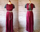 Edwardian Titanic Regency Jane Austen Costume Dress Elizabeth Bennet Empire Waist Gown Red Blue Teal 1800s 1900s Adult Women Lady M L