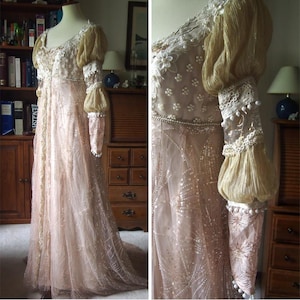 romeo juliet lace dress ROMEO & JULIET chiffon + lace ultra romantic maxi dress *FOXY FAVE* sm Foxy Fable