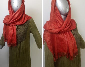 Biblical era peasant costume  - Women Bible dress tunic dress shepherdess townswoman shopkeeper etc - olive green red adult M L outfit shawl