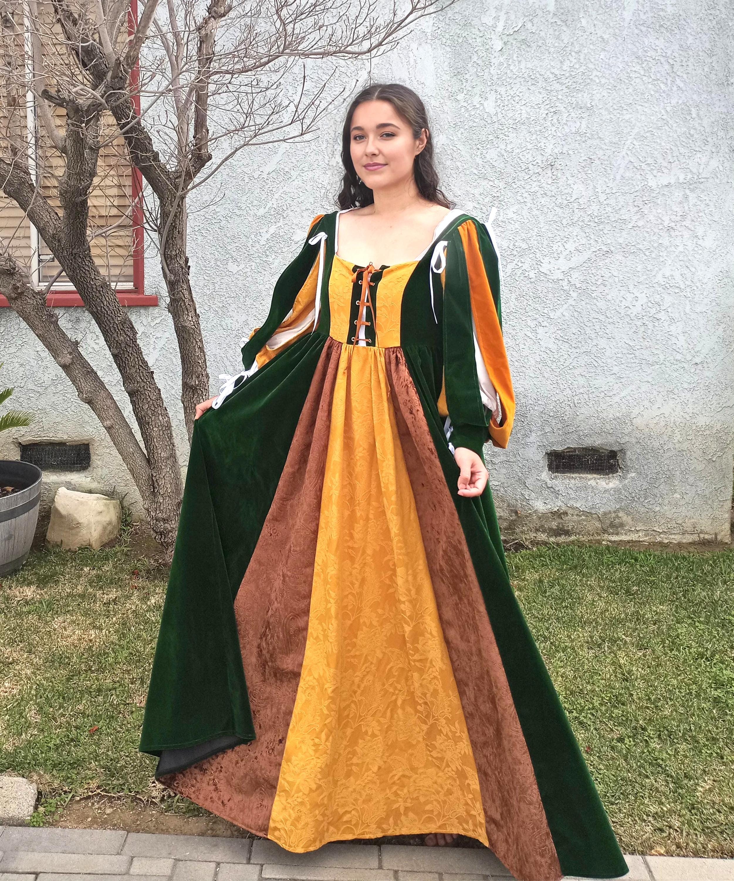 Renaissance Shakespeare Italian Gown 15th 16th Century Dress - Velvet ...