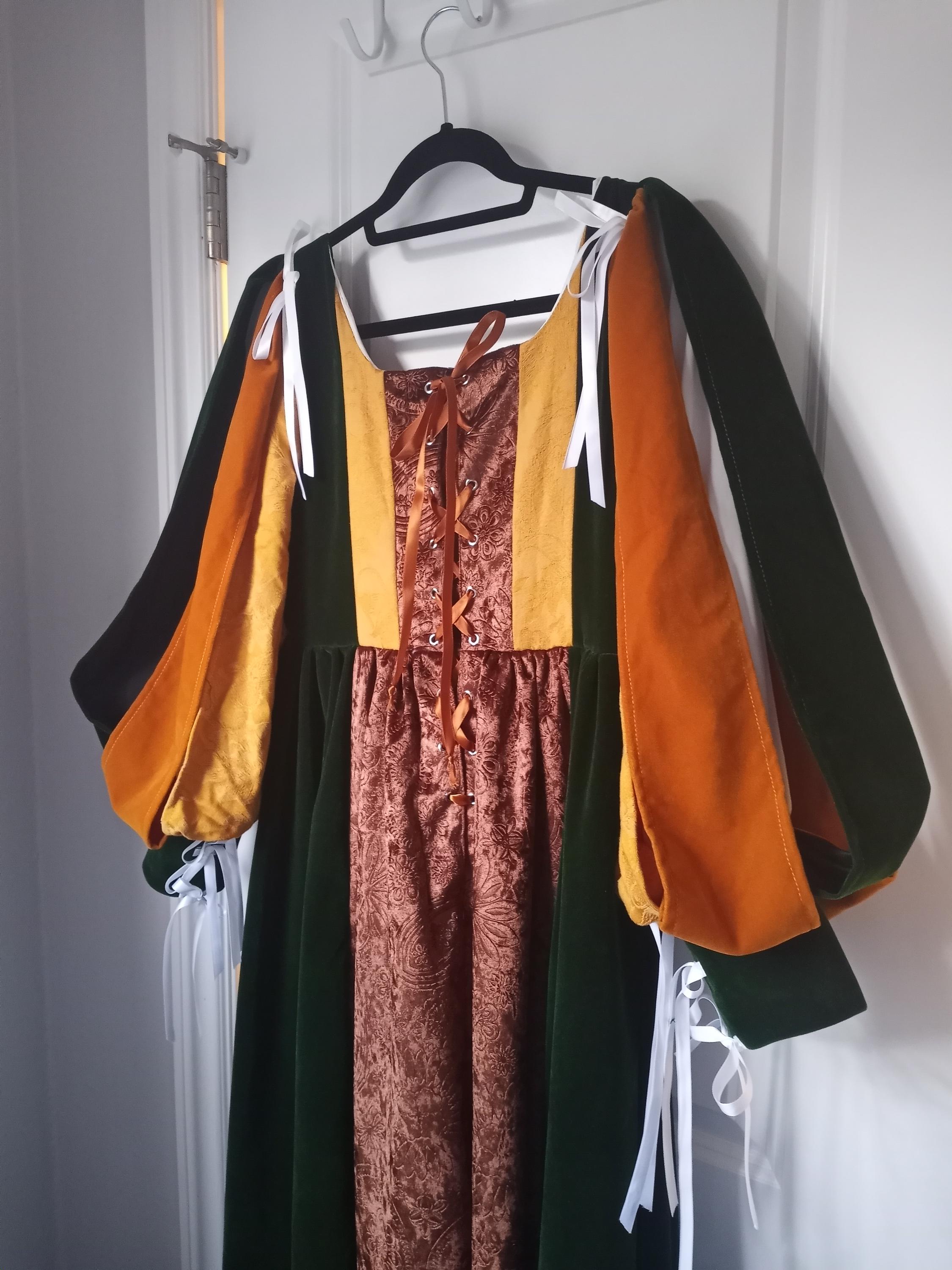 Renaissance Shakespeare Italian Gown 15th 16th Century Dress - Velvet ...