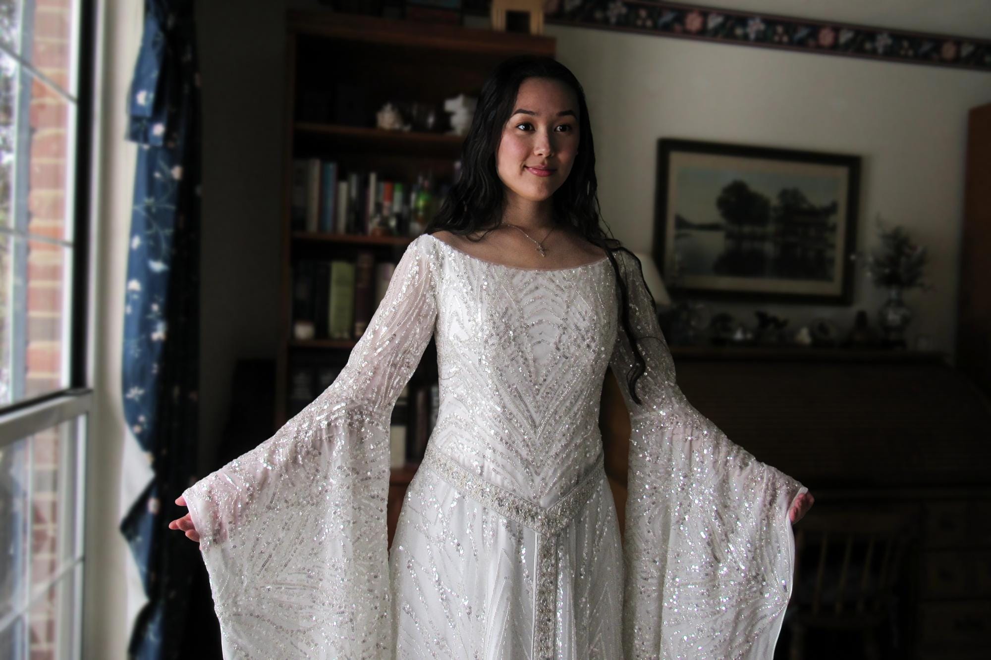 chinese dress ladies Wedding dress Galadriel