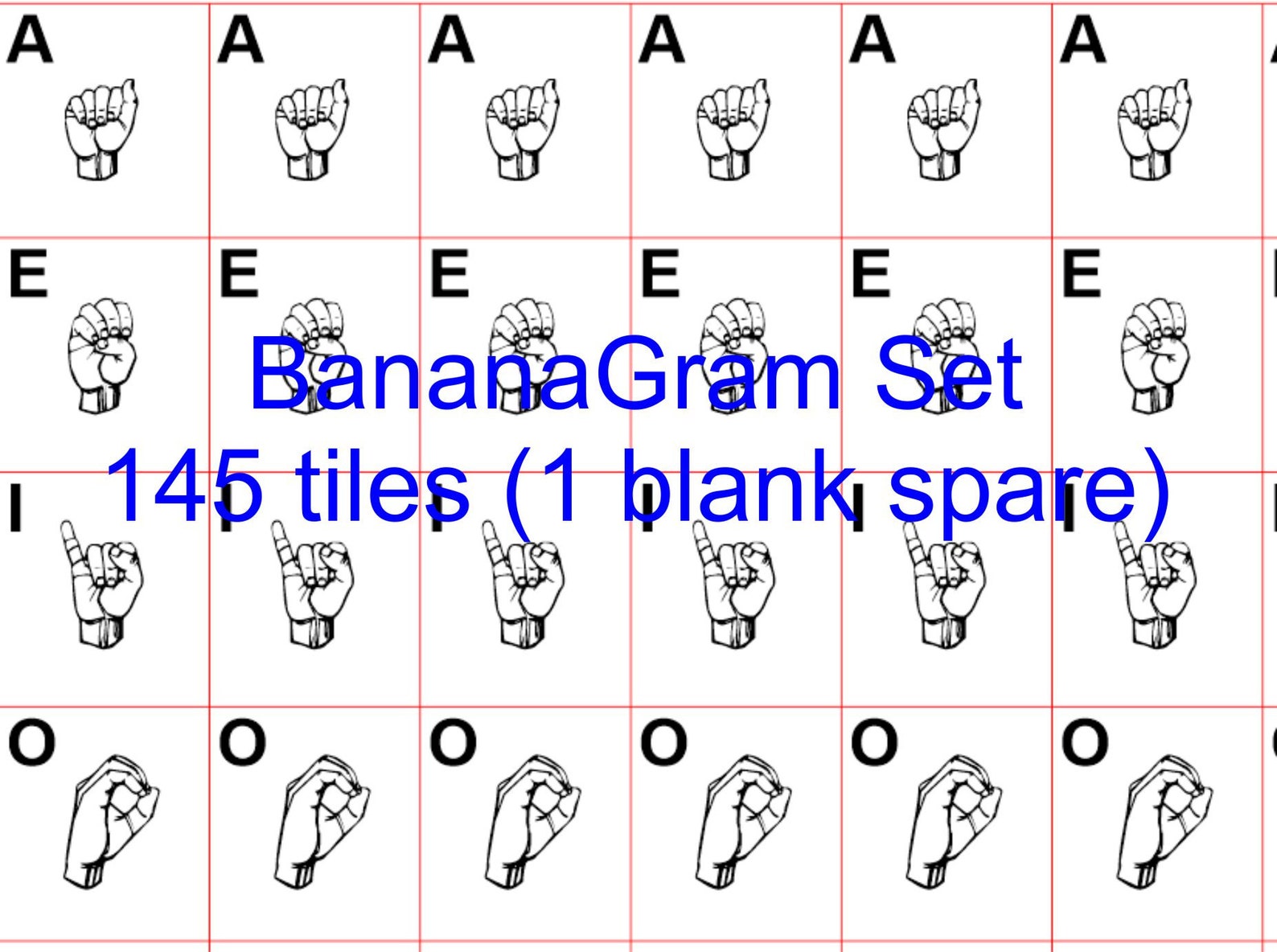 Alder Wood ASL Sign Language Scrabble Tiles Etsy