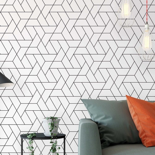 Geometric Wallpaper Kids Room Wallpaper Grey Wallpaper - Etsy Geometric Wallpaper Kids Room Wallpaper Grey Wallpaper - Etsy