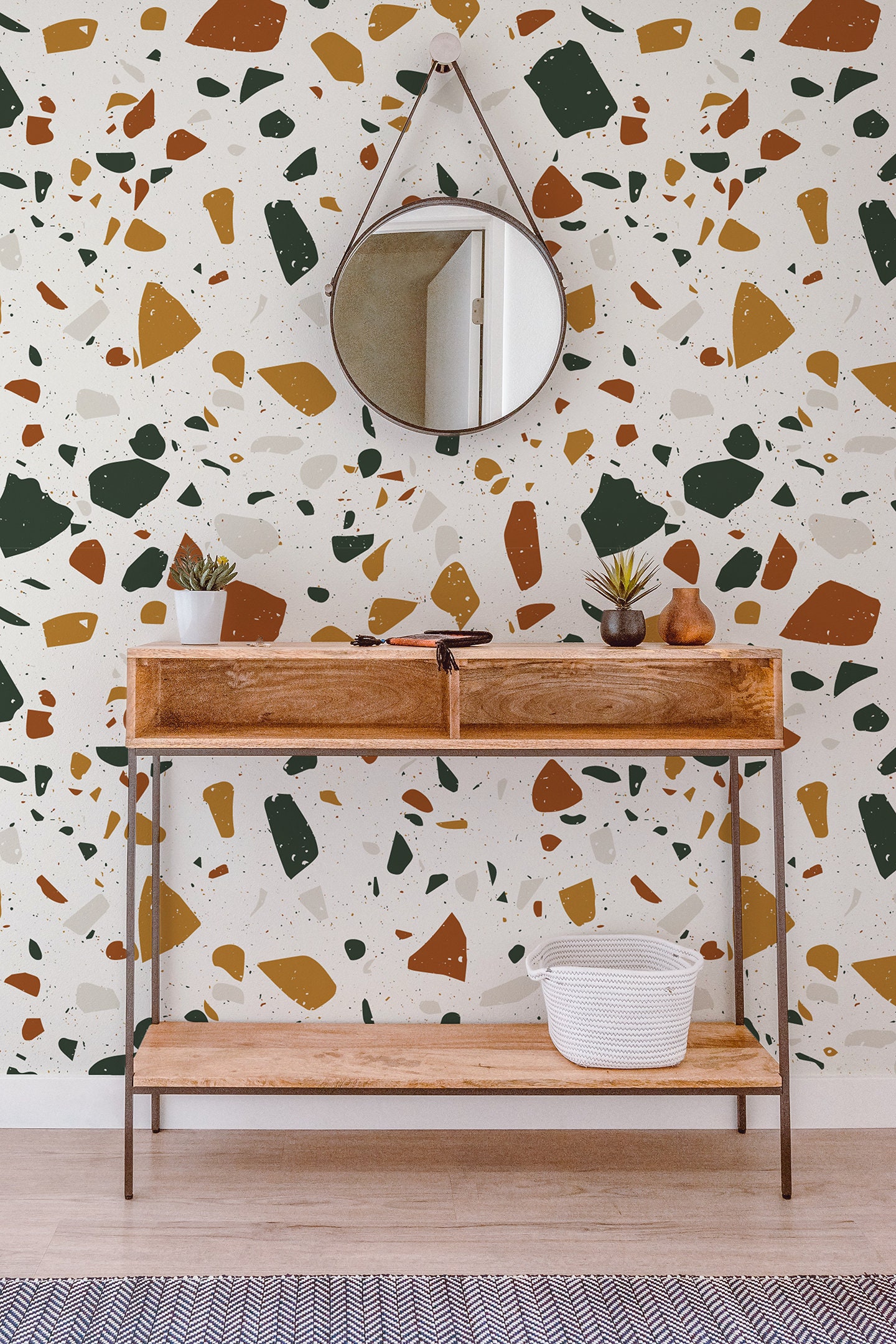 Terrazzo Peel and Stick Wallpaper Terrazzo Removable Etsy UK