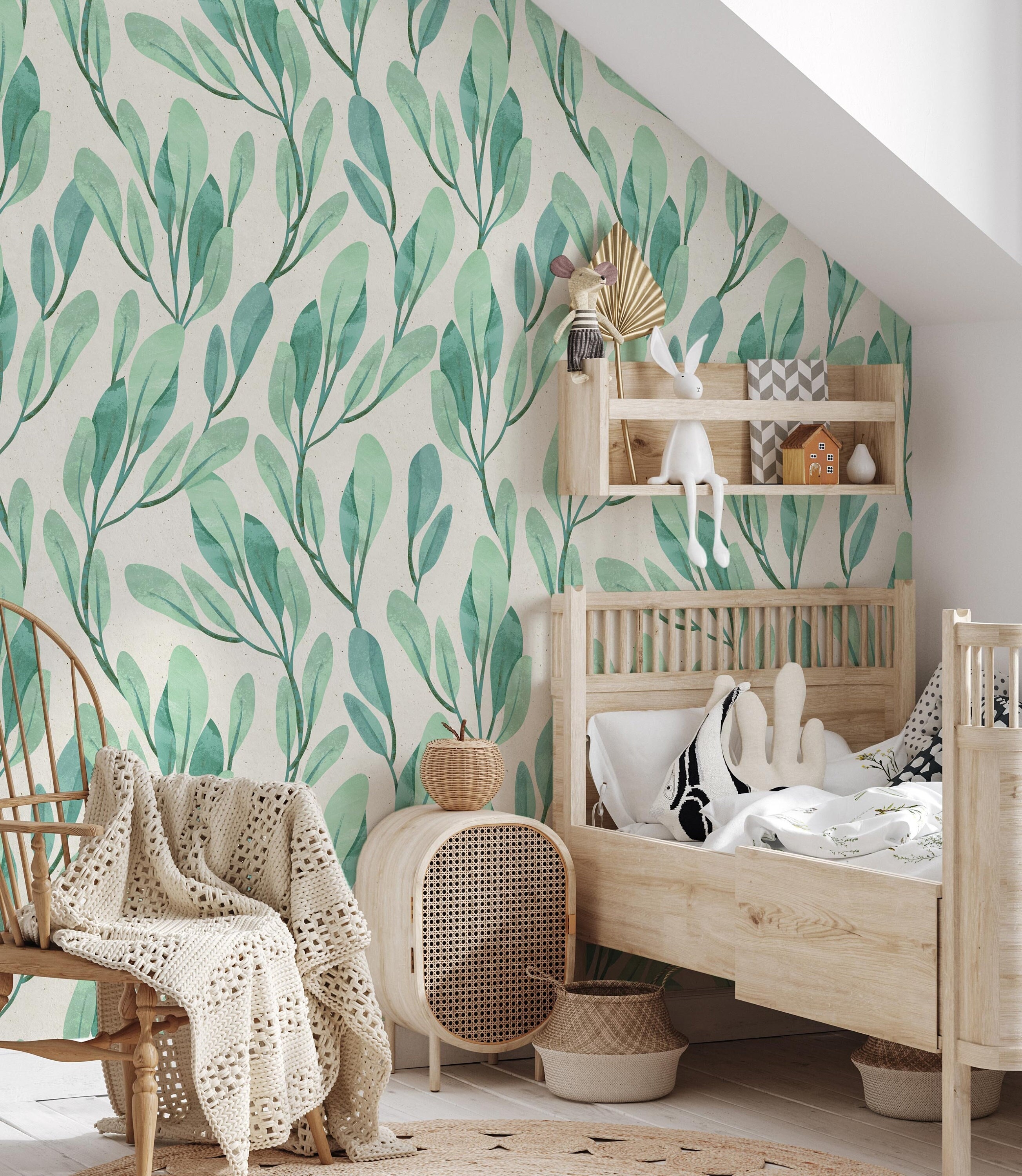 Wallpaper For Bedroom Green