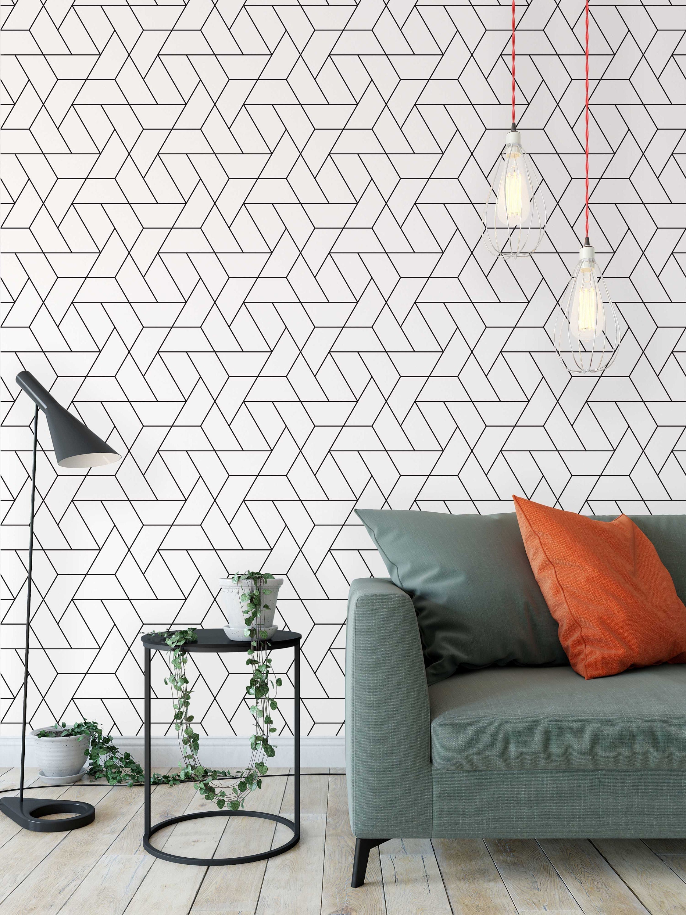 Peel  Stick Wallpaper Swatch  Mid Century India  Ubuy