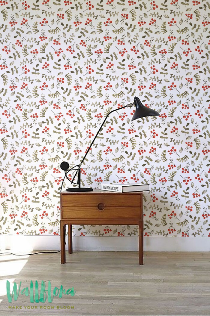 Rowan Pattern Wallpaper Removable Wallpaper Rowan Wallpaper
