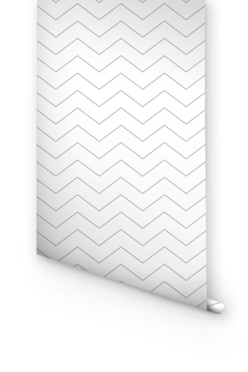 Peel and Stick Wallpaper With Chevron Pattern Chevron Etsy