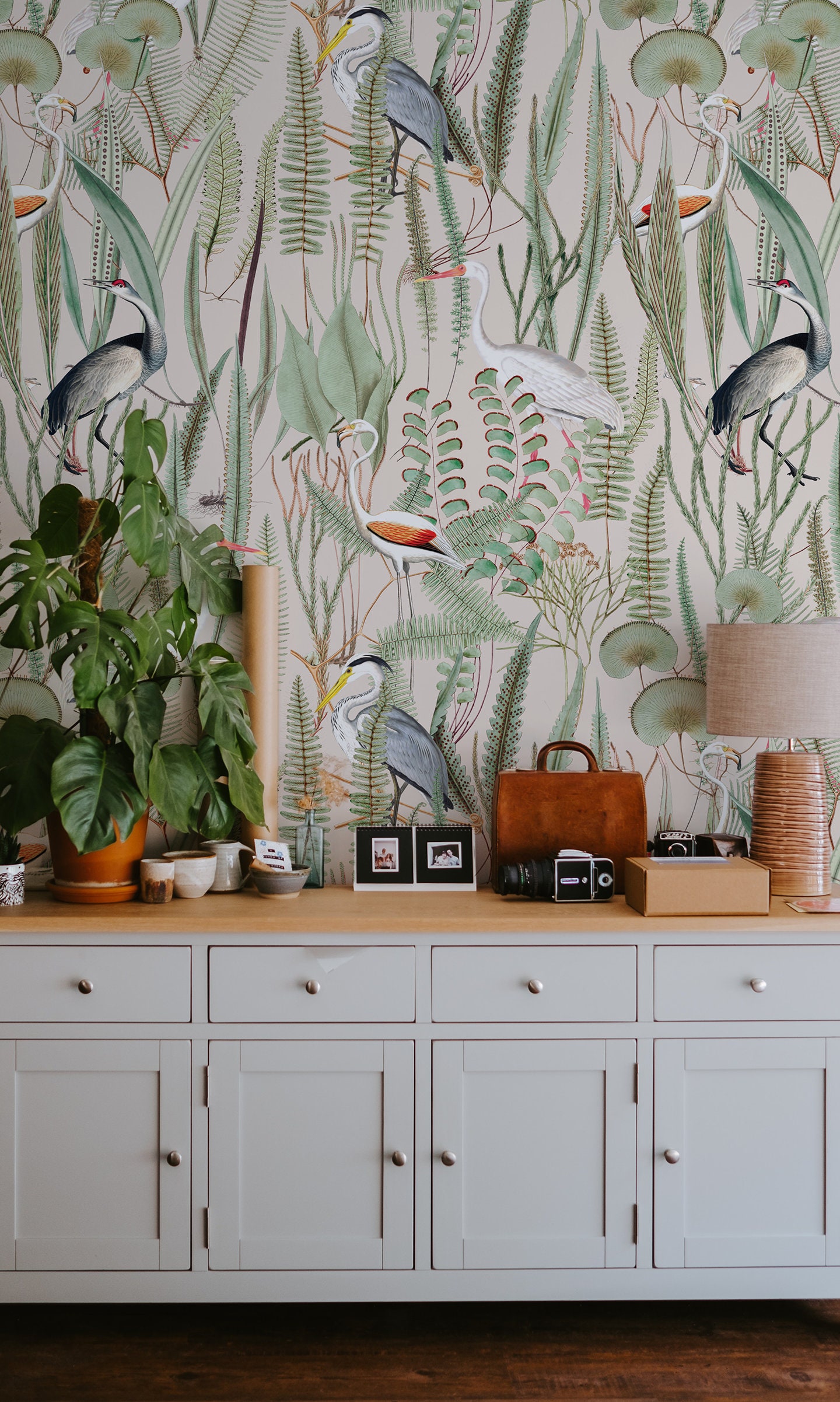 Heron Wallpaper Peel and Stick Heron Wallpaper Peel and Etsy Canada