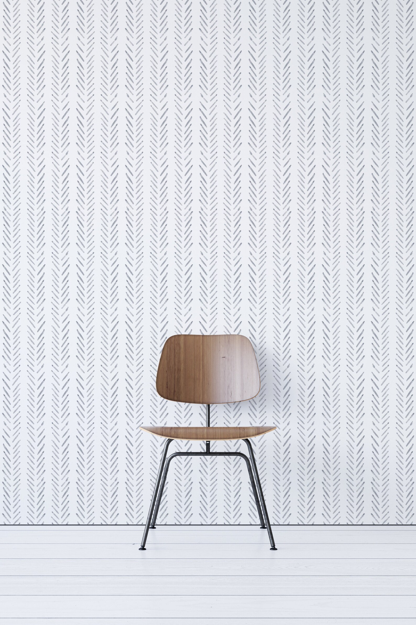 Grey Herringbone Wallpaper Grey Nursery Wallpaper Peel and Etsy