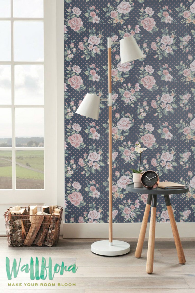 Rose Wallpaper 071 Rose Self-Adhesive Wallpaper Rose Wallpaper Rose Wall Decal Rose Wall Sticker Removable Wallpaper