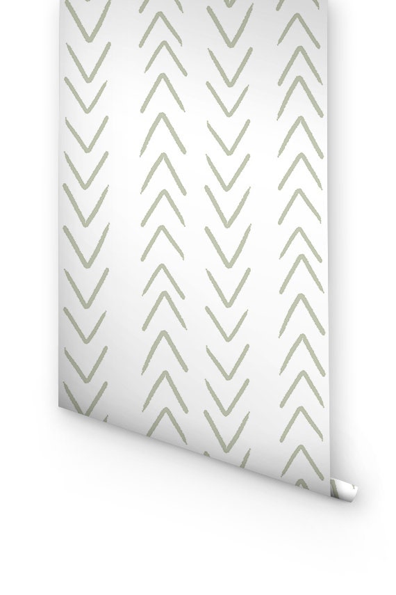 Peel and Stick Wallpaper With Chevron Pattern Removable - Etsy