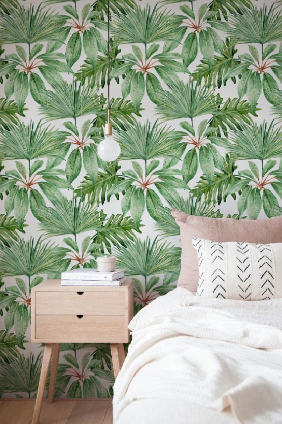 10 Best Tropical Removable Wallpapers - Palm Leaf Temporary Wallpaper 10 Best Tropical Removable Wallpapers - Palm Leaf Temporary Wallpaper