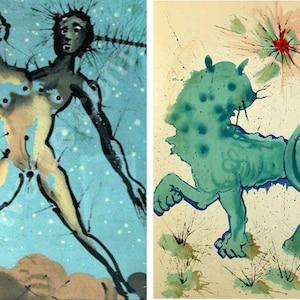 Set of x13 Salvador Dali Zodiac image 1