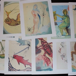 Set of x13 Salvador Dali Zodiac image 2