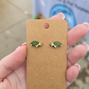 Turtle studded earrings-turtle studs-turtle studs-turtle earrings