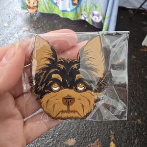 Yorkie dog Face Magnet-yorkshire terrier magnet-dog face magnets-yorkie terrier