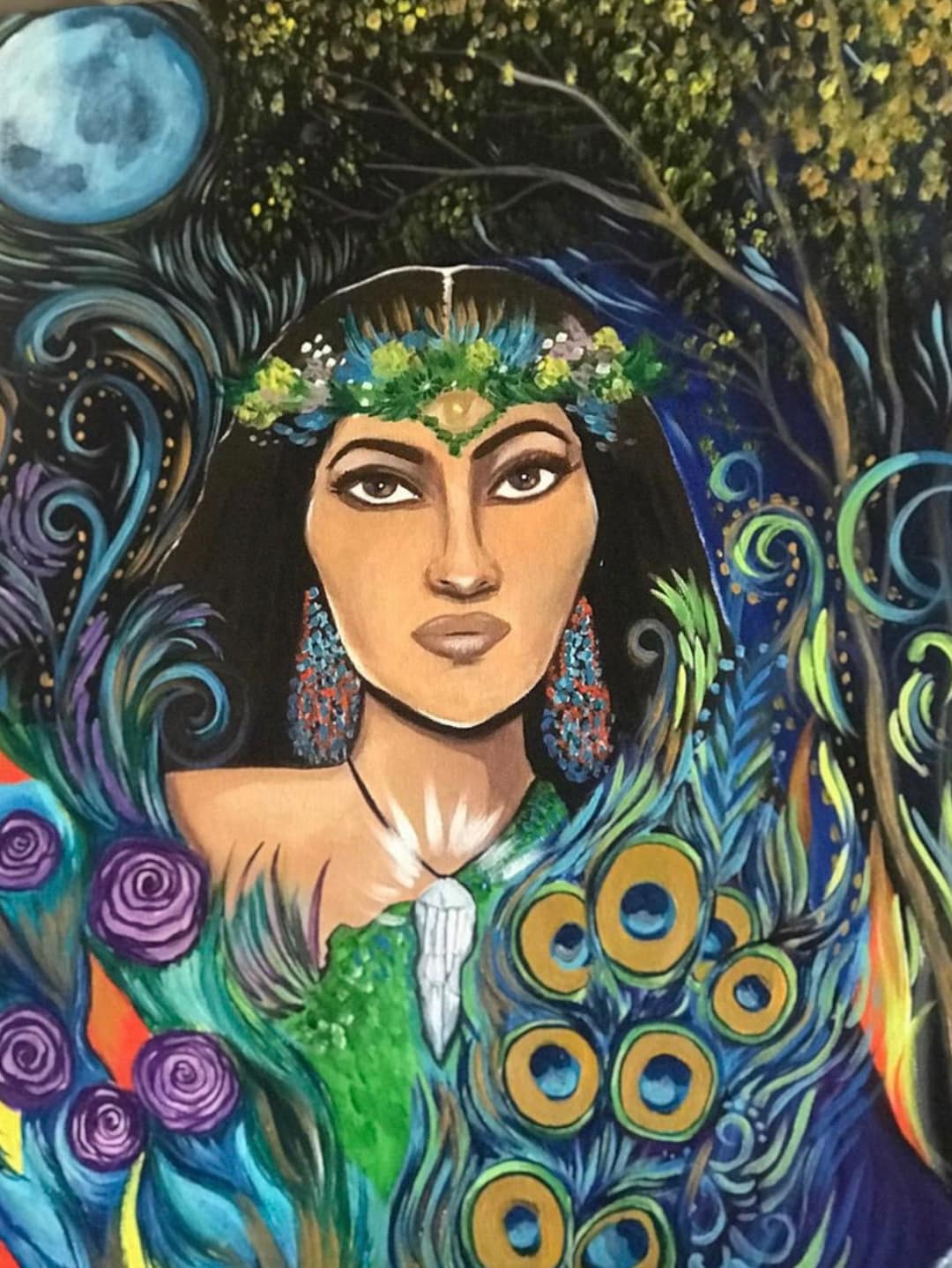 Earth Goddess Art Print Etsy
