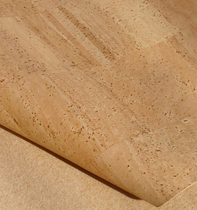Sample or size 13.7x9.8 35x25cm high quality Cork fabric