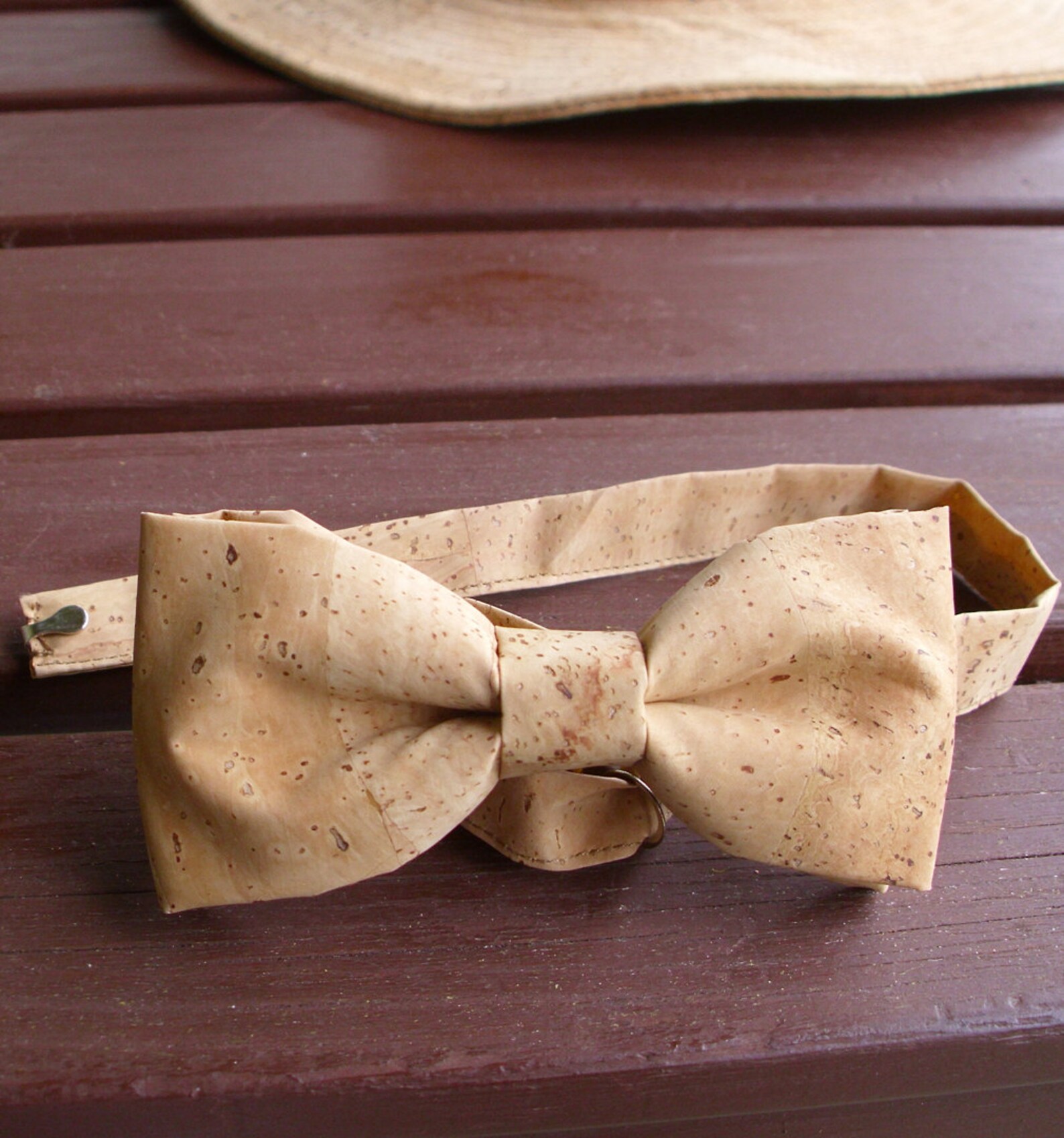 Bow tie made from natural cork. Etsy