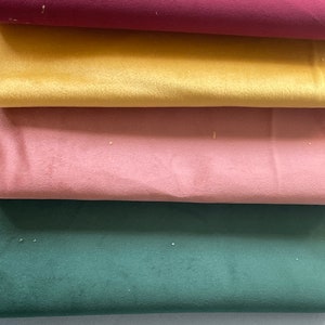 Mini Bears Fabric Teddy Bears Miniature For Teddy Bear Making 36x25cm (14”x10”) Paw Pad Velvet bulk set of 5 colours