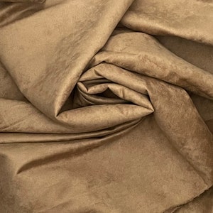 Milk Biscuit Brown synthetic Suede for teddy bear paw pads
