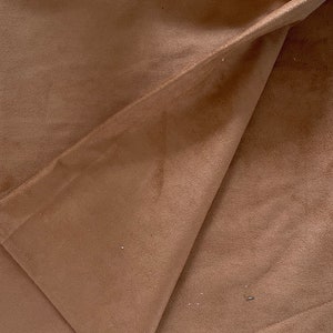 Camel brown synthetic Suede for teddy bear paw pads