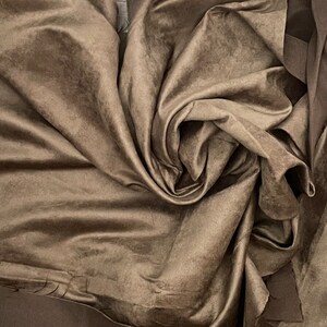 Coffee Brown synthetic Suede for teddy bear paw pads