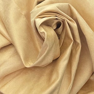Dusty yellow synthetic Suede for teddy bear paw pads