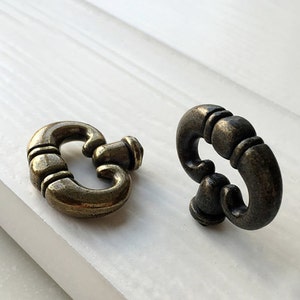 Antique Bronze Rings Handle Dresser Pulls Handles / Cabinet Knobs Handle Pull Knob Furniture Hardware