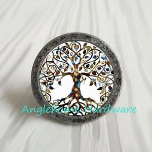 Tree- Dresser Knobs Pulls / Drawer Pulls Knobs / Cabinet Knobs /Furniture Knobs Vintage Antique Dresser Knobs Antique Silver Bronze Hardware