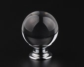 Smaller Crystal Knobs Cabinet Pulls Handles Glass Look Drawer Pull Silver Kitchen Cabinet Door Handle Knob Jewelry Box Knobs