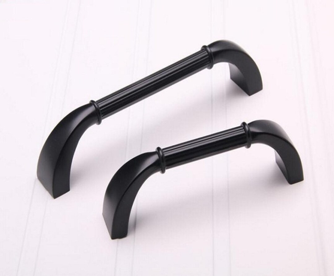 Black Vintage Dresser Drawer Pulls Handles Knobs Pull / Rustic Etsy