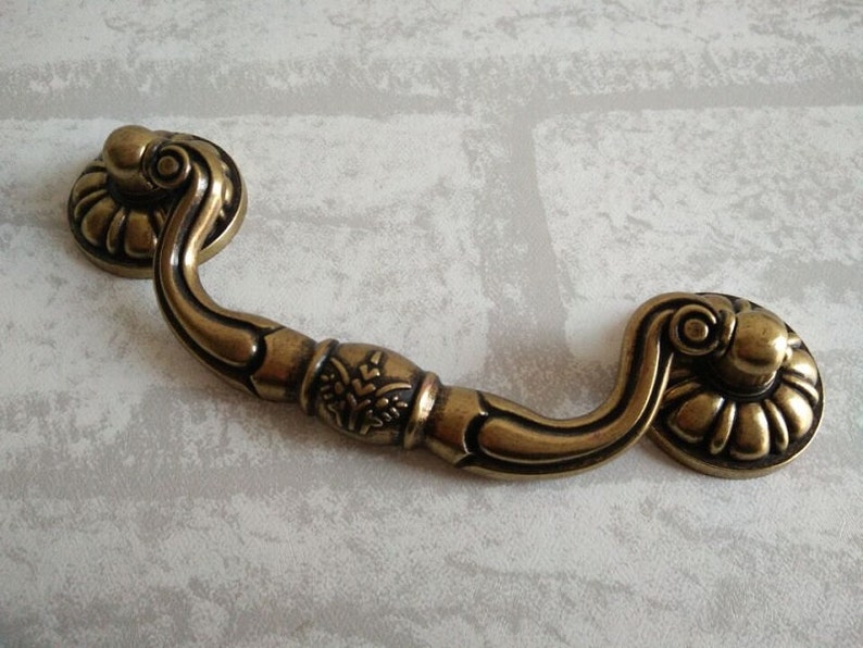 Bail Dresser Pull Drawer Pulls Handles Rustic Dark Antique Etsy