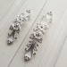 3.75“ 5”Shabby Chic Dresser Drawer Pulls Handles White Silver / French Country Kitchen Cabinet Handle Pull Antique Furniture Hardware