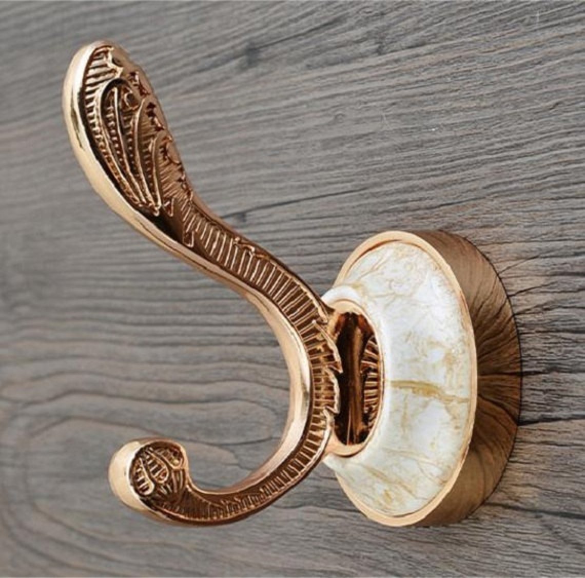 Ceramic Wall Hook Metal Wall Hooks / Antique Gold Curtain Tie Etsy