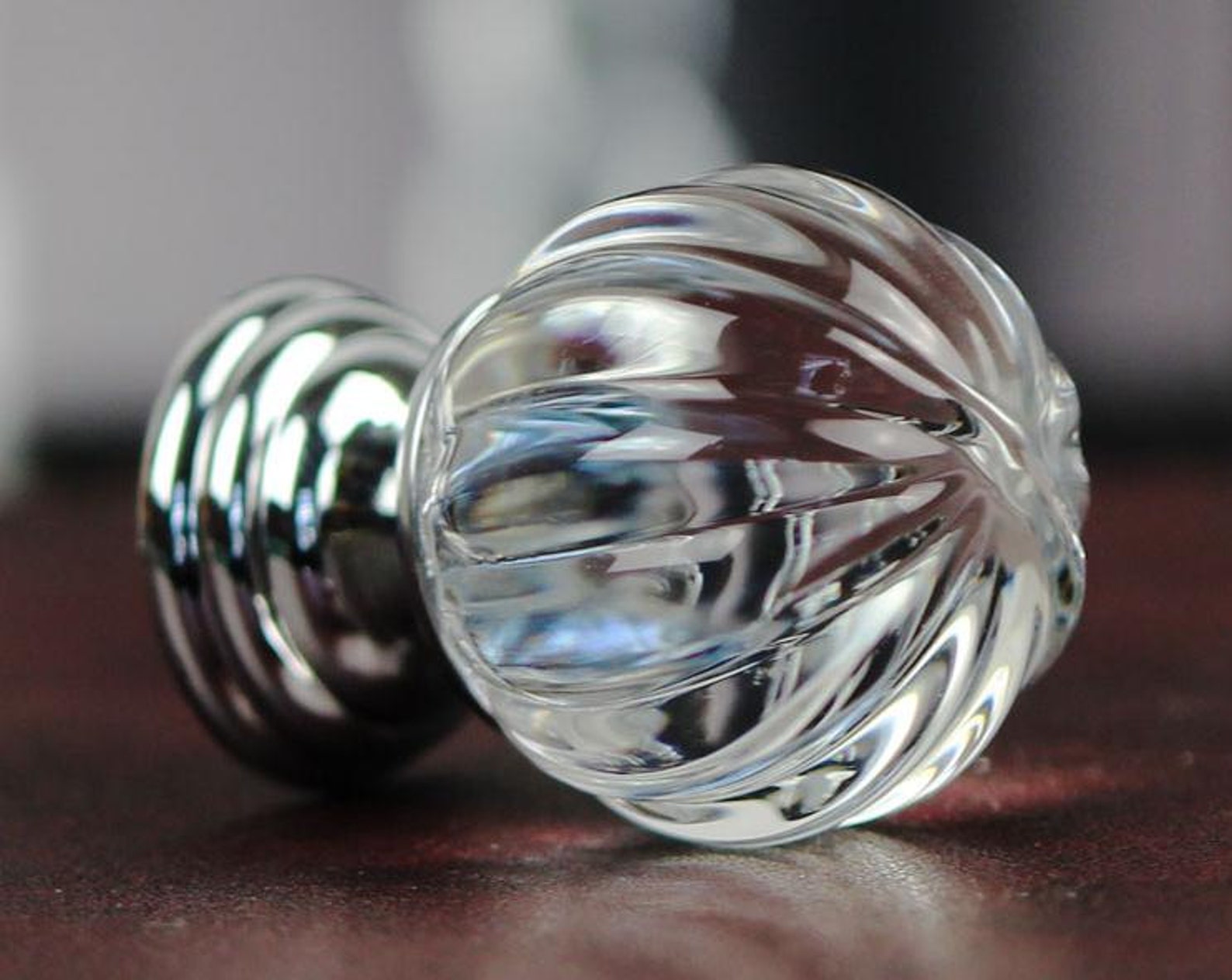 Crystal Glass Knobs Clear Dresser Knobs / Drawer Knobs Pulls Etsy