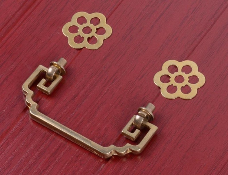 Chinese Style Antique Drop Bail Pulls Knobs / Drawer Handles / Etsy