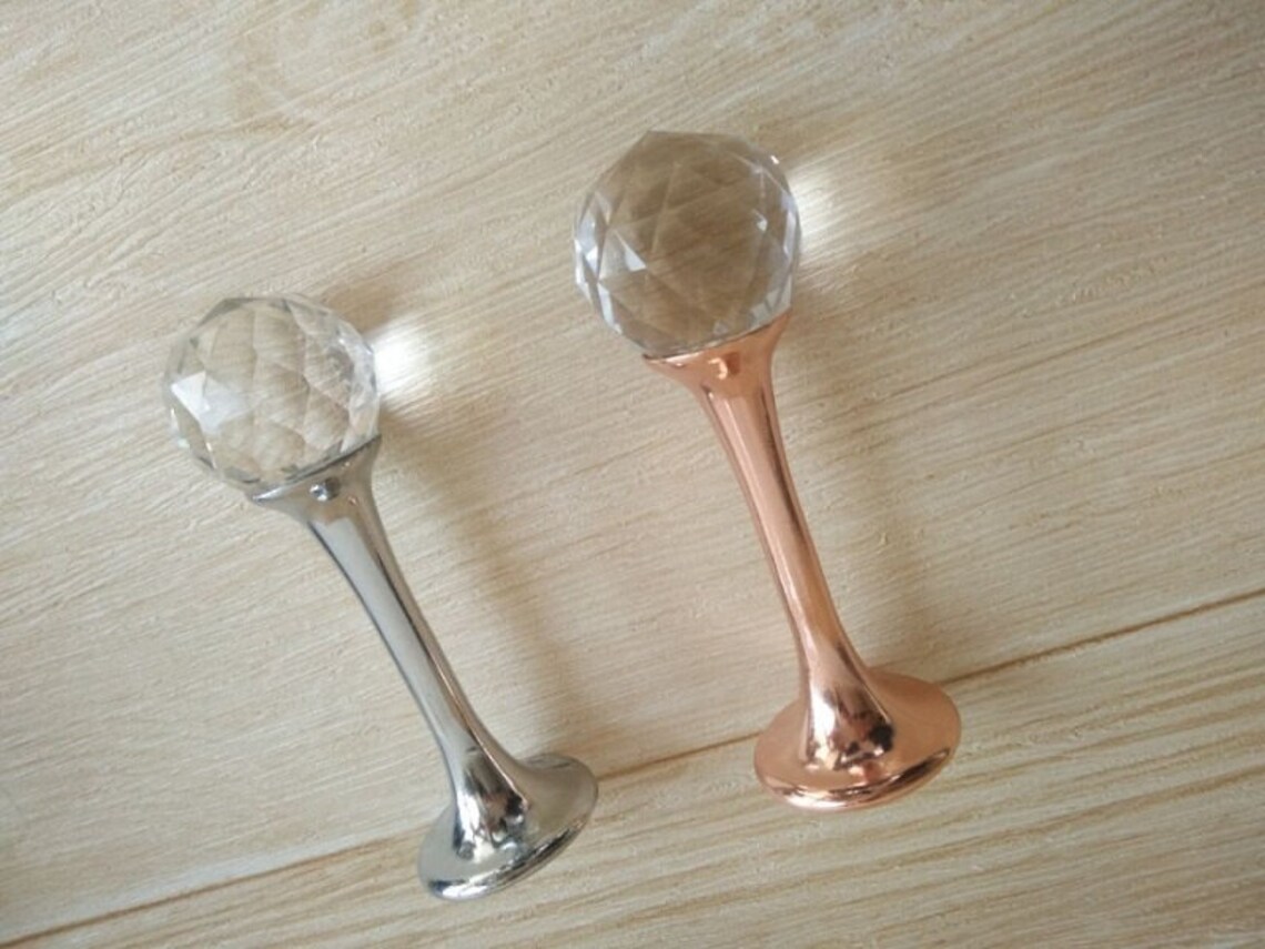 Clear Black Silver Gold Glass Hook Decorative Hooks Wall Hooks Etsy