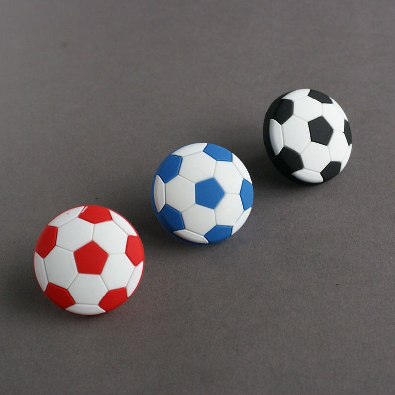 Kids Dresser Drawer Knobs Pulls Handles Football Soccer Knobs Etsy